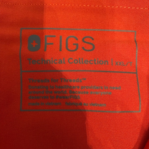 FIGS Burnt Orange Scrub Pants Size XXL Tall - Picture 3 of 4